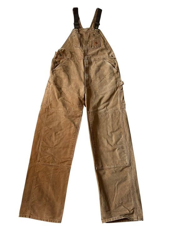 Carhartt Other - Carhartt Brown Cotton Work Bib Overalls Men’s 38x36 R06 BRN Construction